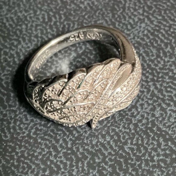 Jewelry - Diamond sterling silver .925 Anniversary wedding band ring 5 - 5.25